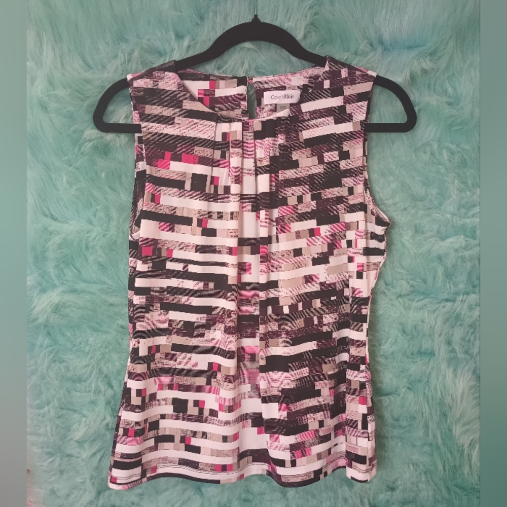 Calvin Klein Multicolor Sleeveless Top Size PM